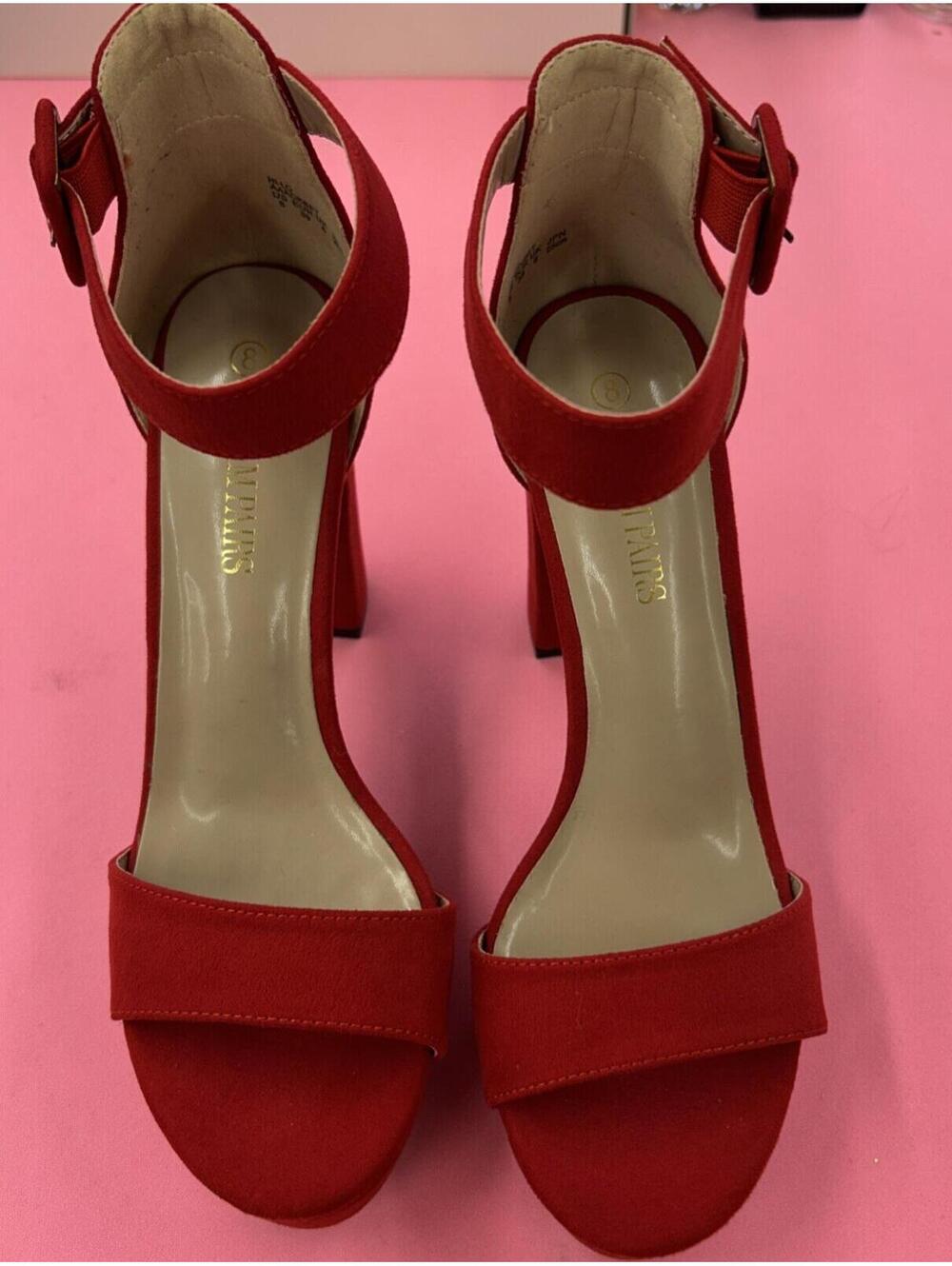 DREAM PAIRS Women's Open Toe High Heels Stiletto Sandals. Size 8.  New No Box